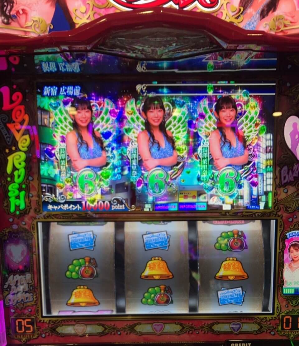 ラブ嬢3キャバポイントMAXと図柄揃いの軌跡