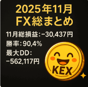 🔥 【完全版】2025年11月FX総まとめ｜勝率90％でも負けた“2つの崩壊”と改善点