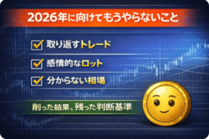 ２０２６年にむけてもうやらないこと