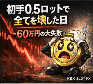 初手0.5ロットで全てを壊した日｜60万円を失った“ルール破壊トレード”の全記録