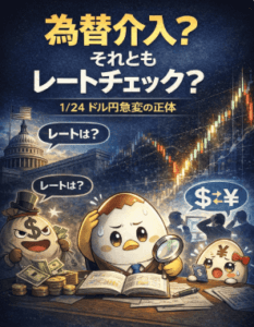 為替介入とレートチェックは何が違う？｜1/24未明「3円急騰」の正体を整理する
