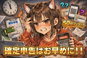 確定申告は早めにやるべき理由|e-Tax地獄・マイナポータル50回認証ループを体験した私の教訓