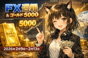 FX週報｜2月9日〜2月13日 +85,460円｜ゴールド5000ドル攻防とSO発生のリアル