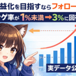 【実データ公開】X収益化を目指すならフォロー整理は必要?FF比改善でエンゲ率1%→3%回復した話