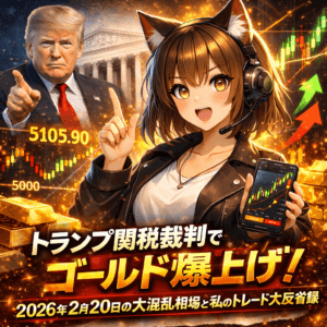 トランプ関税裁判の衝撃でゴールド急騰|2026年2月20日のXAUUSD乱高下と私の実録トレード反省録