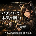 パチスロで本気で勝つための教材を制作中｜月20万安定していた立ち回りを体系化します